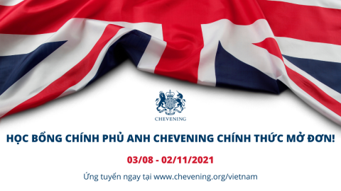 Học Bổng Chính Phủ Anh Chevening – Hỗ trợ Phát triển Thế hệ Lãnh đạo Tương lai của Việt Nam