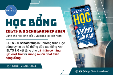 Cách giành học bổng 100% lên đến 110 triệu đồng từ IELTS 9.0 