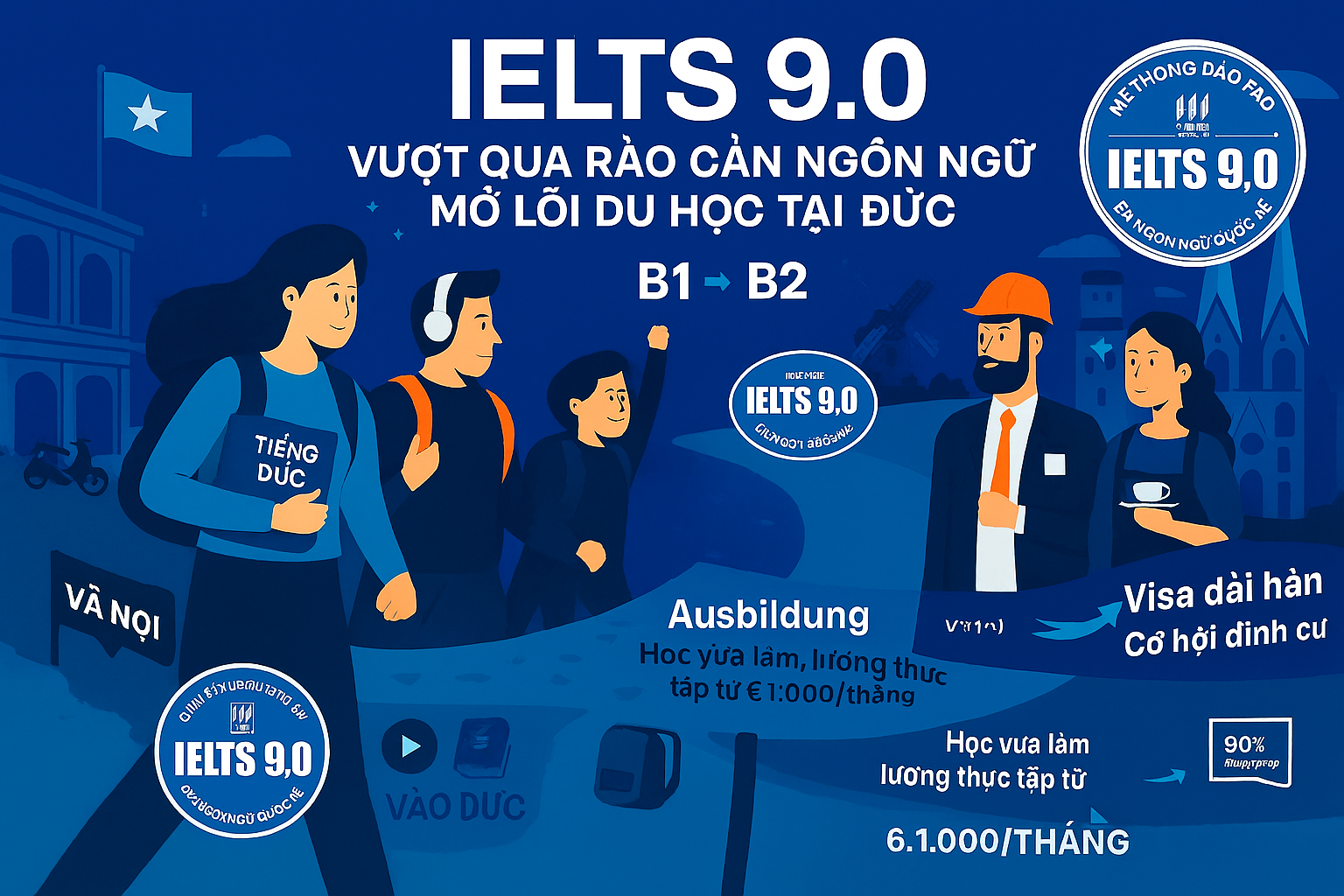 Tại sao ngày càng nhiều bạn trẻ rời Việt Nam để sang Đức?